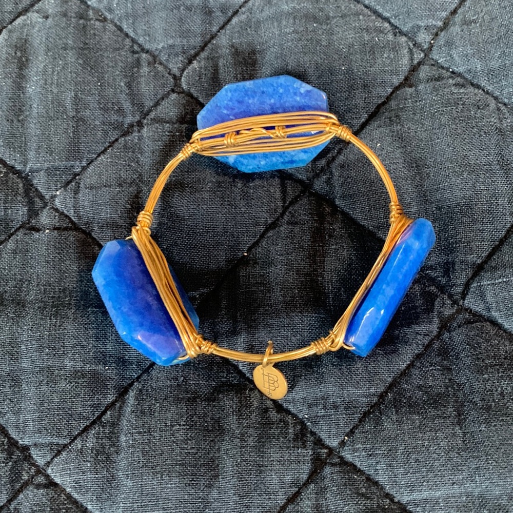 Bourbon and Bow ties blue stone bracelet in excellent condition